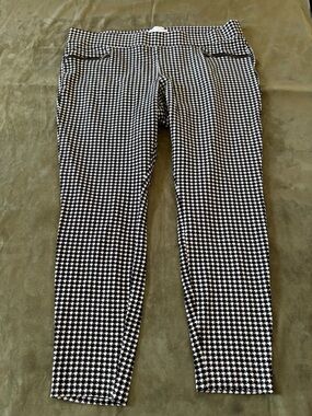 OLD NAVY “Stevie” SZ XL Women’s Houndstooth Stretch Knit Capri Pants